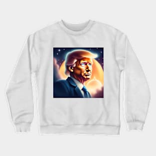 donald trump portrait Crewneck Sweatshirt